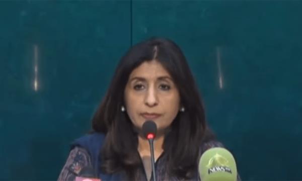  Foreign Office Spokesperson Mumtaz Zahra Baloch during her weekly press briefing on Thursday. — DawnNewsTV